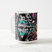 Eigenzinnige Lady Tattoos & Wine EGO Mok (Voorkant links)