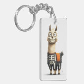 Eigenzinnige Lama Halloween Sleutelhanger (Voorkant Links)