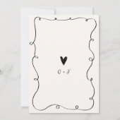 Eigenzinnige Leuke Hand getrokken Squiggle Scribbl Kaart (Achterkant)