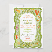 Eigenzinnige Leuke Whimsical Floral Bow Doodle Han Kaart (Voorkant)