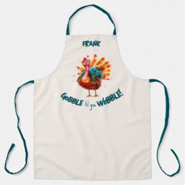 Eigenzinnige Light Peach Waterverf Turkije Thanksg Schort