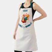 Eigenzinnige Light Peach Waterverf Turkije Thanksg Schort (Insitu)