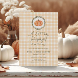 Eigenzinnige Little Pumpkin Baby shower Kaart