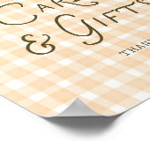 Eigenzinnige Little Pumpkin Baby shower Kaarten Ca Poster (Hoek)