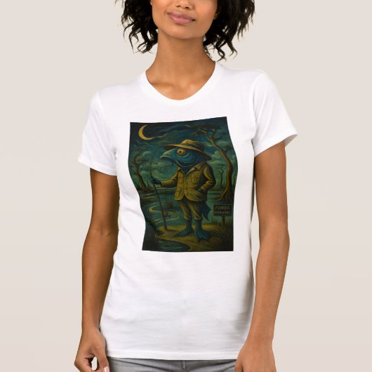 Eigenzinnige Louisiana Bayou Fish dude T-shirt (Voorkant)