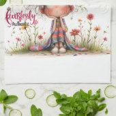 Eigenzinnige Meisje Authentieke Keuken Handdoeken (Gevouwen)