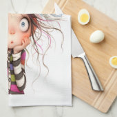 Eigenzinnige Meisje Oh Echt Keuken Handdoeken (Quarter Fold)