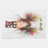 Eigenzinnige Meisje Oh Echt Keuken Handdoeken (Horizontaal)