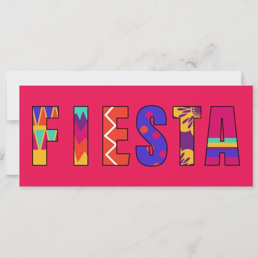 Eigenzinnige Mexicaanse Fiesta Ticket-stijl bruilo Kaart (Achterkant)