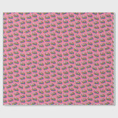 Eigenzinnige OMG Roze Comic Wallpaper Cadeaupapier (Vlak)