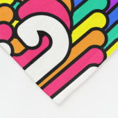 Eigenzinnige OMG Roze Comic Wallpaper Fleece Deken (Hoek)