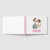 Eigenzinnige paar Waterverf bruiloft gastenboek Fu (Volledig)