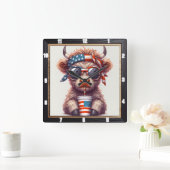 Eigenzinnige patriottische Koe VS Vierkante Klok (Huis)