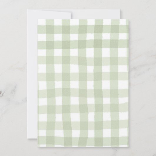 Eigenzinnige Preppy Pumpkin Zonnebloem Baby shower Kaart (Achterkant)