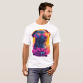 Eigenzinnige Pug in Tutu - Pug Life Design T-shirt (Voorkant volledig)