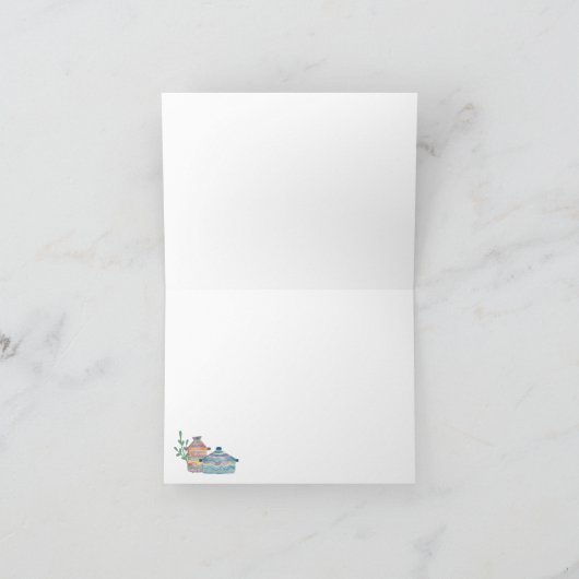 Eigenzinnige Retro Kleurrijke Keuken Thema Geperso Notitiekaartje (Binnen)