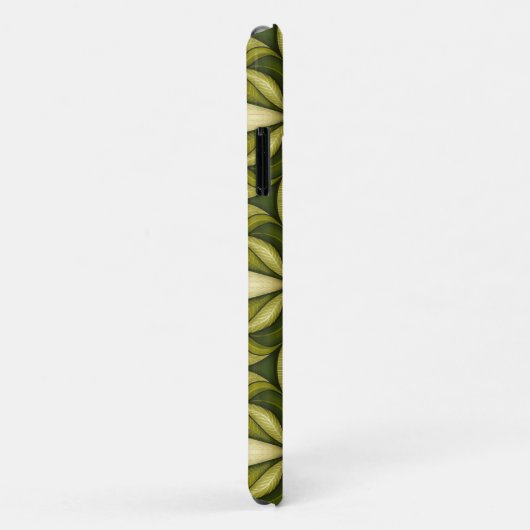 Eigenzinnige roze ogen en groene botanicals patroo Case-Mate iPhone case (Achterkant/rechts)