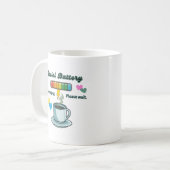 Eigenzinnige sociale batterij koffiemok (Voorkant links)