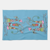 Eigenzinnige Stapels (over kachel handvat) Keukenh Theedoek (Horizontaal)