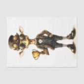 Eigenzinnige Steampunk-giraf, trofee beker AT9 dec Tissuepapier (Voorkant)