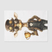 Eigenzinnige Steampunk Giraffe, Trophy Cup AU1 Dec Tissuepapier (Voorkant)