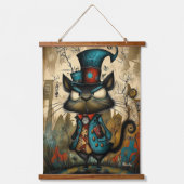 Eigenzinnige Steampunk Mouse Character Art Hangend Wandkleed (Voorkant)