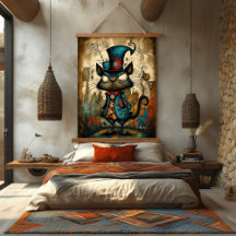 Eigenzinnige Steampunk Mouse Character Art