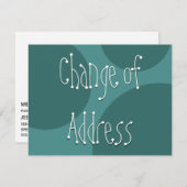 eigenzinnige tekst over Blauwgroen cirkels nieuwe  Kaart (Voorkant / Achterkant)