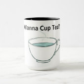 Eigenzinnige Theetijd Whimsische Gepersonaliseerde Mok (Midden)