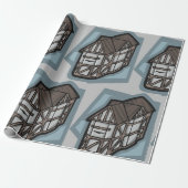 Eigenzinnige Tudor House middeleeuwse architectuur Cadeaupapier (Uitgerold)