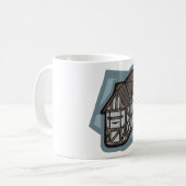 Eigenzinnige Tudor House middeleeuwse architectuur Koffiemok (Voorkant links)