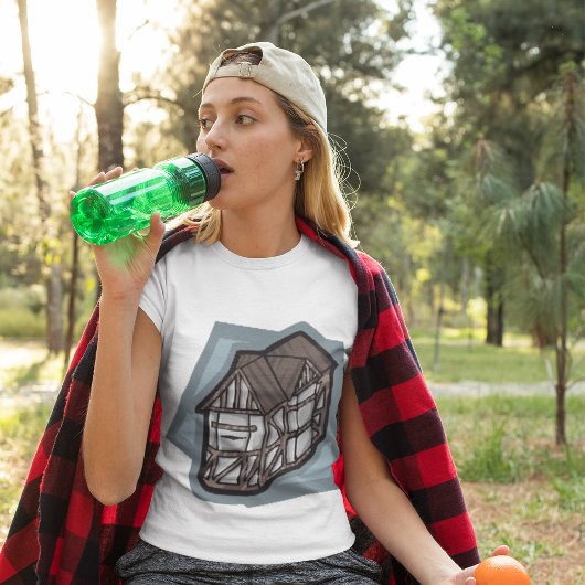 Eigenzinnige Tudor House middeleeuwse architectuur T-shirt