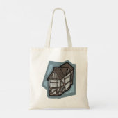 Eigenzinnige Tudor House middeleeuwse architectuur Tote Bag (Achterkant)