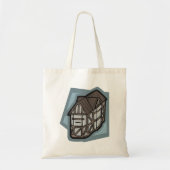 Eigenzinnige Tudor House middeleeuwse architectuur Tote Bag (Voorkant)