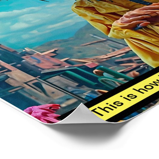 eigenzinnige uitheemse kip poster (Hoek)