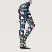 Eigenzinnige Vakantie Dieren en Iconen Patroon Leggings (Rechts)