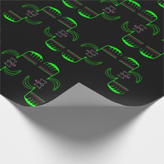 Eigenzinnige Venus Flytrap Wrapping Paper Roll Cadeaupapier (Hoek)