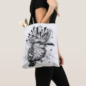 Eigenzinnige vogelinktschets tote bag (Dichtbij)