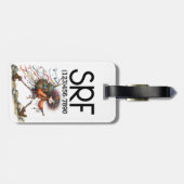 Eigenzinnige Wandelen Meisje Bagage en Rugzak Labe Bagagelabel (Achterkant horizontaal)