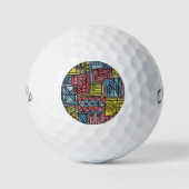 eigenzinnige Waterverf kunst Golfballen (Voorkant)