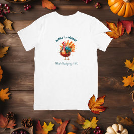 Eigenzinnige Waterverf Turkije Thanksgiving T-shirt
