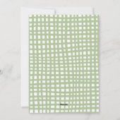 Eigenzinnige Wavy Lijst Prettige feestdagen Hand g Feestdagenkaart (Achterkant)