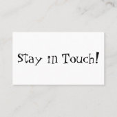 Eigenzinnige "We've Moved" Witte Hand-Out Kaarten Visitekaartje (Achterkant)