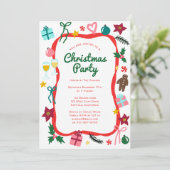 Eigenzinnige Whimsical Christmas CUSTOM Holiday Pa Kaart (Staand voorkant)