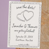 Eigenzinnige Whimsical Hand Drawn Doodle Save the Kaart