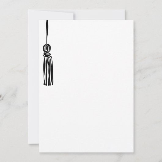 Eigenzinnige Whimsical Unique Hand Drawn Afstudeer Kaart (Achterkant)