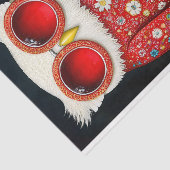 Eigenzinnige Whimsy Red Floral Owl & Specs BT7 Dec Tissuepapier (Detail)