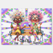 Eigenzinnige wijn dames juichen magneet (Voorkant)