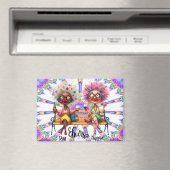 Eigenzinnige wijn dames juichen magneet (Insitu (Vaatwasser))