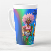 Eigenzinnige wijndame maar eerste latte Mok (Linkerhoek)